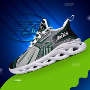 New York Jets White C Sneakers 2025 Version Personalized Your Name, Sport Sneakers , Sport Gifts Ph605