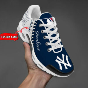 New York Yankees Custom Name Air Max Shoes Air Cushion Sneakers