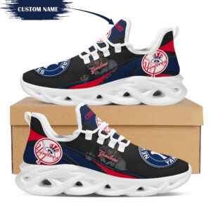 New York Yankees Mascot Custom Name Personalized Max Soul Sneakers Running Sports