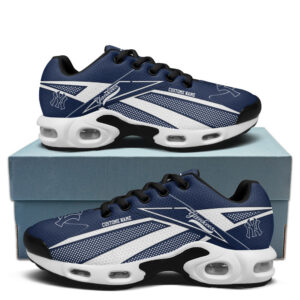 New York Yankees Personalized Name Team Colors Supersonic Line Pattern Shoes Air Cushion Sneakers