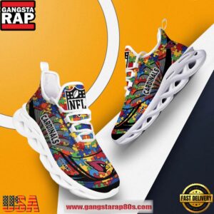 National Football League Arizona Cardinals Autism Clunky Custom Air Max Shoes Air Cushion Sneakers