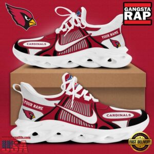 Personalized National Football League Arizona Cardinals Blue White Stripes Logo Clunky Air Max Shoes Air Cushion Sneakers