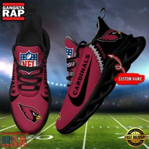 National Football League Custom Name Atlanta Falcons Football Team Design Max Soul Running Sneakers Shoes