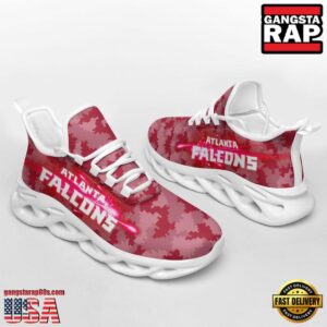 National Football League Atlanta Falcons Knitted Camouflage Sport Team Air Max Shoes Air Cushion Sneakers