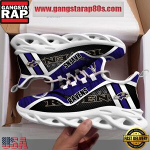 National Football League Baltimore Ravens Unique Air Max Shoes Air Cushion Sneakers