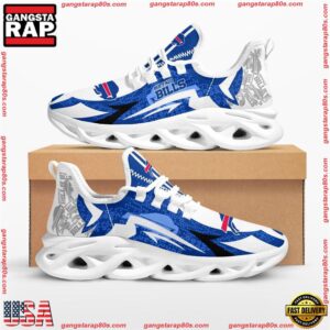 National Football League Buffalo Bills Symbol Geometric Pattern Air Max Shoes Air Cushion Sneakers