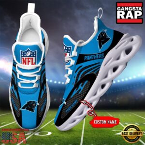 Personalized National Football League Carolina Panthers Air Max Shoes Air Cushion Sneakers