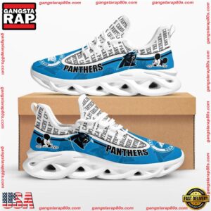 National Football League Carolina Panthers Mickey Mouse Air Max Shoes Air Cushion Sneakers