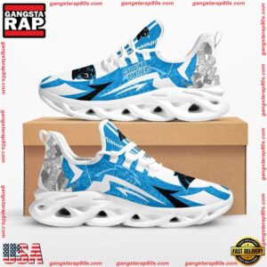 National Football League Carolina Panthers Symbol Geometric Pattern Air Max Shoes Air Cushion Sneakers