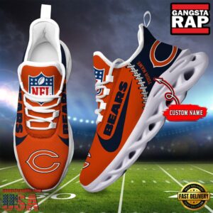 Personalized National Football League Chicago Bear Name Air Max Shoes Air Cushion Sneakers