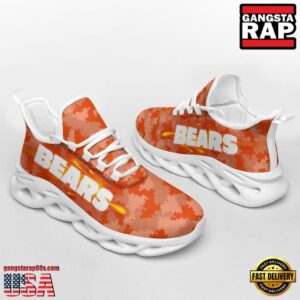 National Football League Chicago Bears Knitted Camouflage Sport Team Air Max Shoes Air Cushion Sneakers