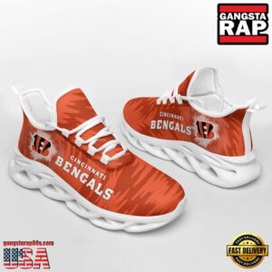 National Football League Cincinnati Bengals Zebra Sport Team Air Max Shoes Air Cushion Sneakers