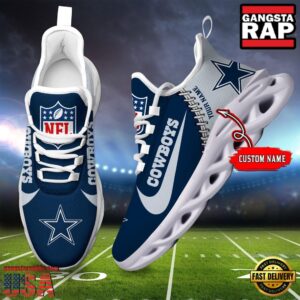Personalized National Football League Dallas Cowboys Name Air Max Shoes Air Cushion Sneakers