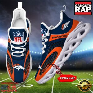 Personalized National Football League Denver Broncos Air Max Shoes Air Cushion Sneakers