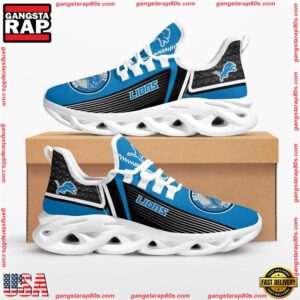National Football League Detroit Lions #1 Fan Air Max Shoes Air Cushion Sneakers Running Sneakers