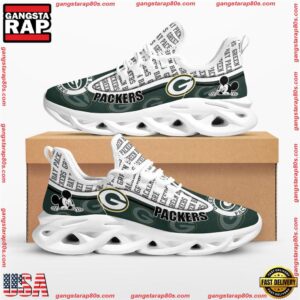 National Football League Green Bay Packers Mickey Mouse Air Max Shoes Air Cushion Sneakers