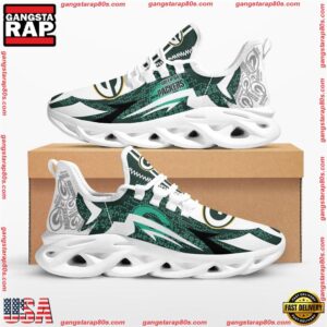 National Football League Green Bay Packers Symbol Geometric Pattern Air Max Shoes Air Cushion Sneakers