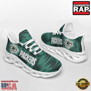 National Football League Green Bay Packers Zebra Sport Team Air Max Shoes Air Cushion Sneakers
