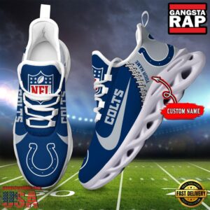 Personalized National Football League Indianapolis Colts Name Air Max Shoes Air Cushion Sneakers