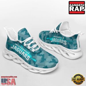 National Football League Jacksonville Jaguars Knitted Camouflage Sport Team Air Max Shoes Air Cushion Sneakers