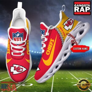 Personalized National Football League Kansas City Chiefs Name Air Max Shoes Air Cushion Sneakers