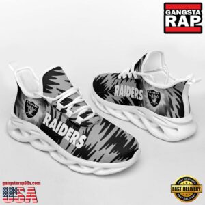 National Football League Las Vegas Raiders Zebra Sport Team Air Max Shoes Air Cushion Sneakers