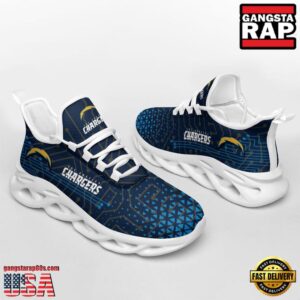 National Football League Los Angeles Chargers Electrical Circuit Sport Team Air Max Shoes Air Cushion Sneakers