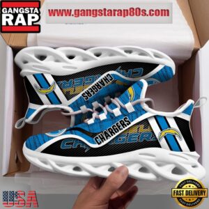 National Football League Los Angeles Chargers Unique Air Max Shoes Air Cushion Sneakers