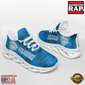 National Football League Los Angeles Chargers Zebra Sport Team Air Max Shoes Air Cushion Sneakers