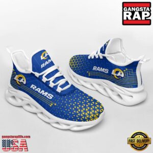 National Football League Los Angeles Rams Electrical Circuit Sport Team Air Max Shoes Air Cushion Sneakers