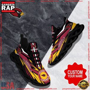 National Football League Custom Name Arizona Cardinals Football Air Max Shoes Air Cushion Sneakers