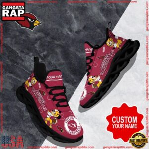 National Football League Custom Name Arizona Cardinals Christmas Air Max Shoes Air Cushion Sneakers