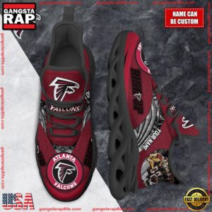 National Football League Custom Name Atlanta Falcons Air Max Shoes Air Cushion Sneakers