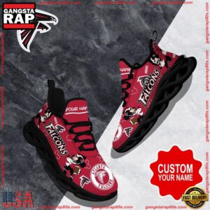 National Football League Custom Name Atlanta Falcons Christmas Air Max Shoes Air Cushion Sneakers