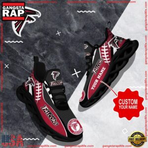 National Football League Custom Name Atlanta Falcons Shoes Sport Loves Air Max Shoes Air Cushion Sneakers