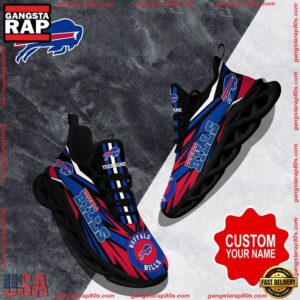 National Football League Custom Name Buffalo Bills Football Air Max Shoes Air Cushion Sneakers