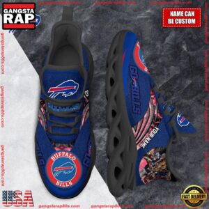 National Football League Custom Name Buffalo Bills Air Max Shoes Air Cushion Sneakers