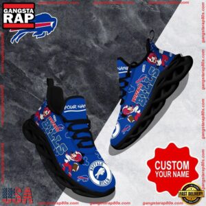 National Football League Custom Name Buffalo Bills Christmas Air Max Shoes Air Cushion Sneakers
