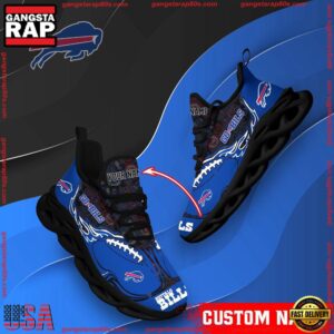 National Football League Custom Name Buffalo Bills Air Max Shoes Air Cushion Sneakers