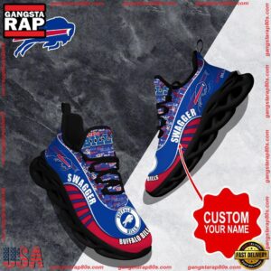 National Football League Custom Name Buffalo Bills Sport Football Air Max Shoes Air Cushion Sneakers