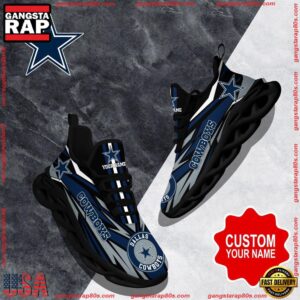 National Football League Custom Name Dallas Cowboys Football Air Max Shoes Air Cushion Sneakers