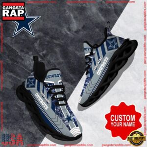 National Football League Custom Name Dallas Cowboys Logo Air Max Shoes Air Cushion Sneakers