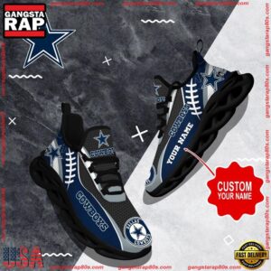 National Football League Custom Name Dallas Cowboys Shoes Sport Loves Air Max Shoes Air Cushion Sneakers
