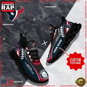 National Football League Custom Name Houston Texans Shoes Sport Loves Air Max Shoes Air Cushion Sneakers