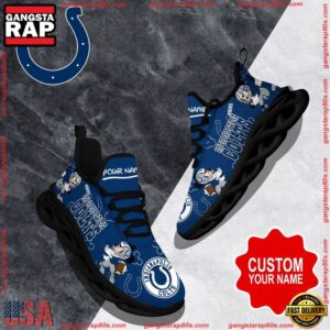 National Football League Custom Name Indianapolis Colts Christmas Air Max Shoes Air Cushion Sneakers
