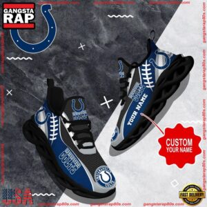 National Football League Custom Name Indianapolis Colts Shoes Sport Loves Air Max Shoes Air Cushion Sneakers