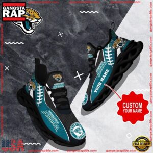 National Football League Custom Name Jacksonville Jaguars Shoes Sport Loves Air Max Shoes Air Cushion Sneakers