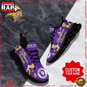 National Football League Custom Name Minnesota Vikings Christmas Air Max Shoes Air Cushion Sneakers