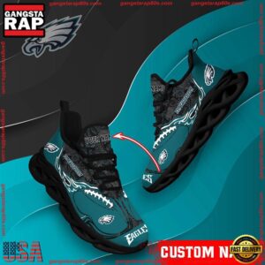 National Football League Custom Name Philadelphia Eagles Air Max Shoes Air Cushion Sneakers