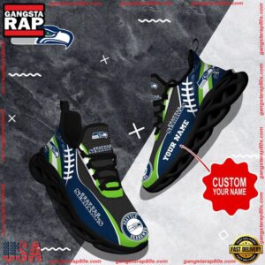 National Football League Custom Name Seattle Seahawks Shoes Sport Loves Air Max Shoes Air Cushion Sneakers